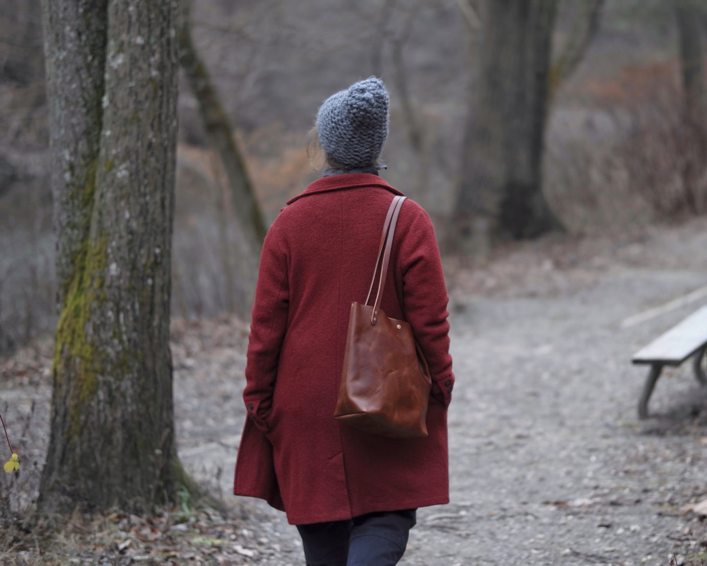 Station Tote - Brandy Shoulder