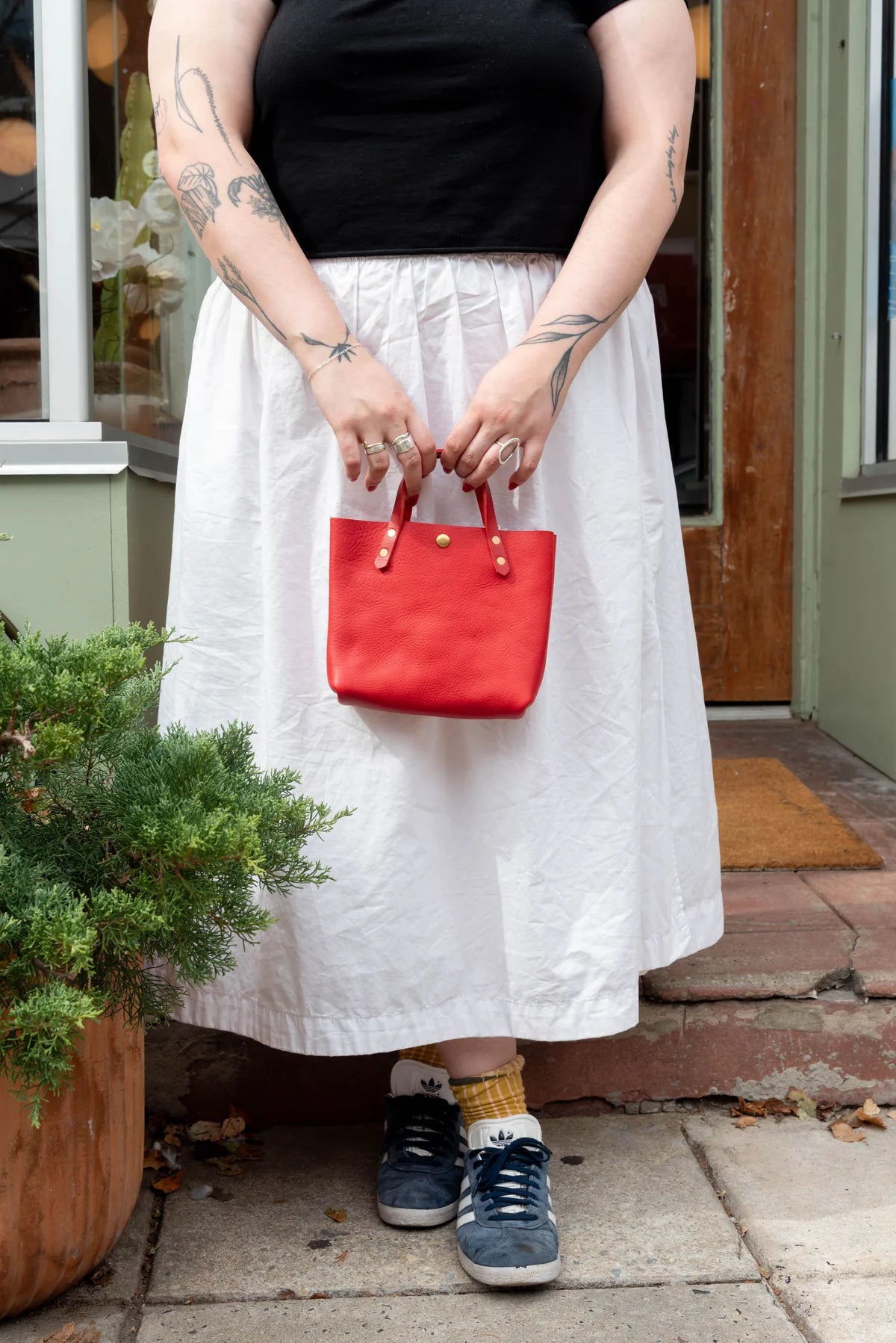 Mini Tote in Red