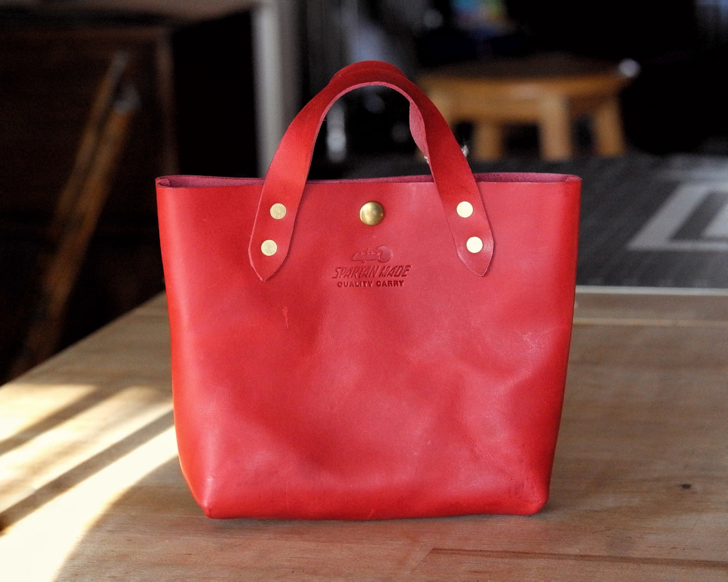 Mini Tote in Red