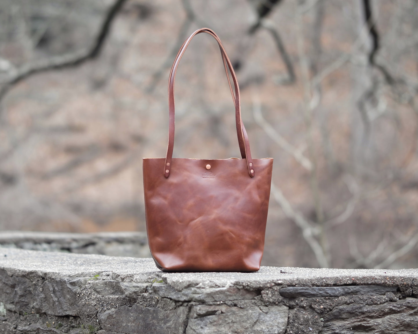 Station Tote - Brandy Shoulder