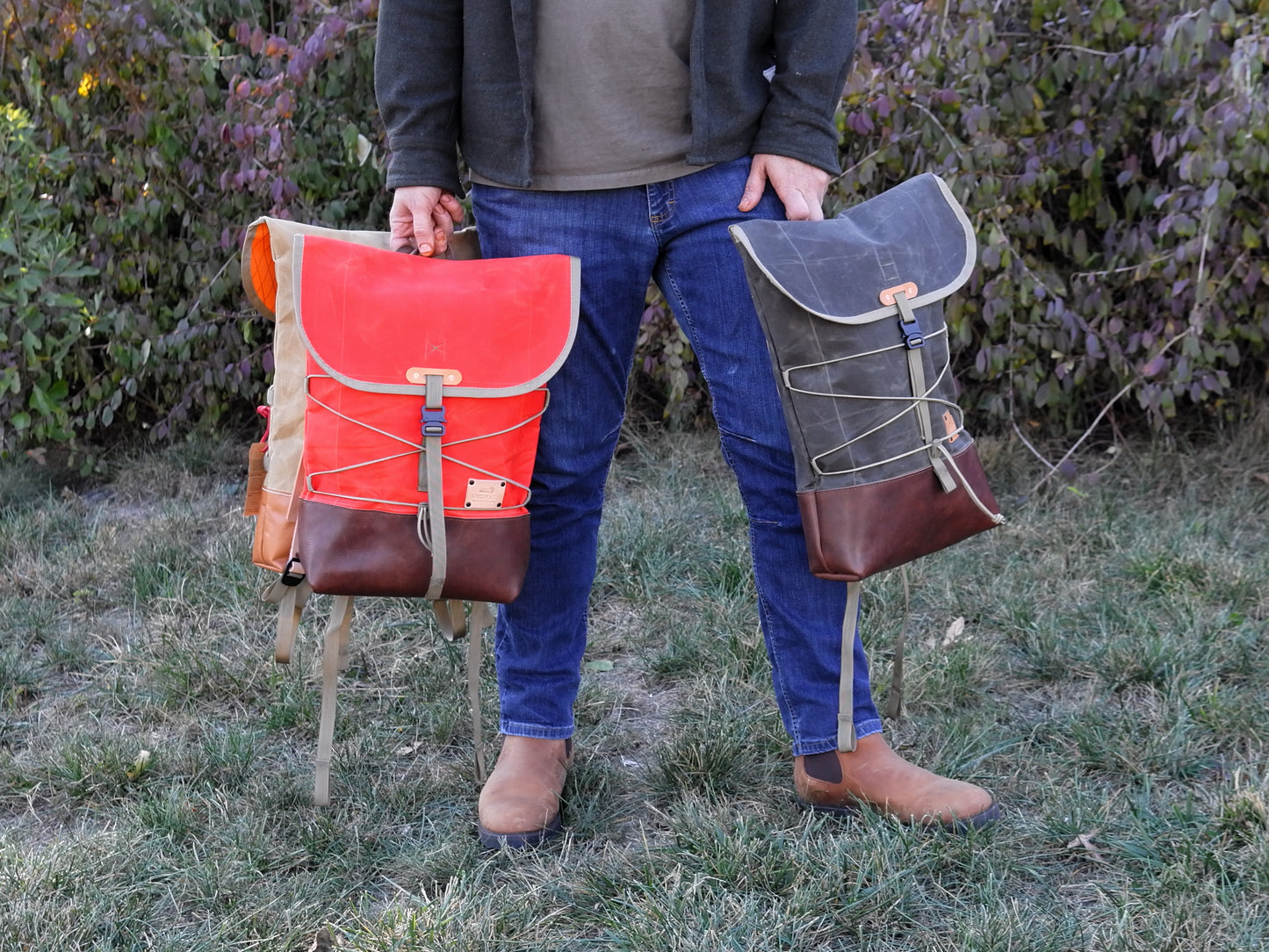 4-D Rucksack in Forest Green