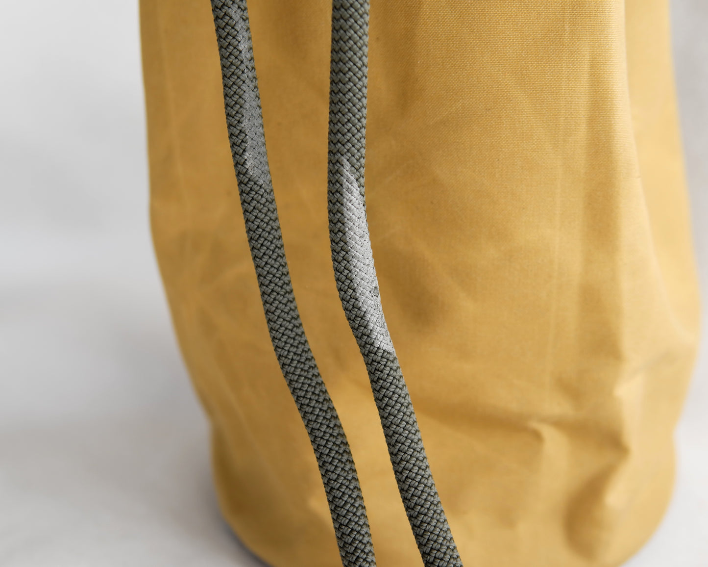 Bucket Bag in Tan Waxed Canvas