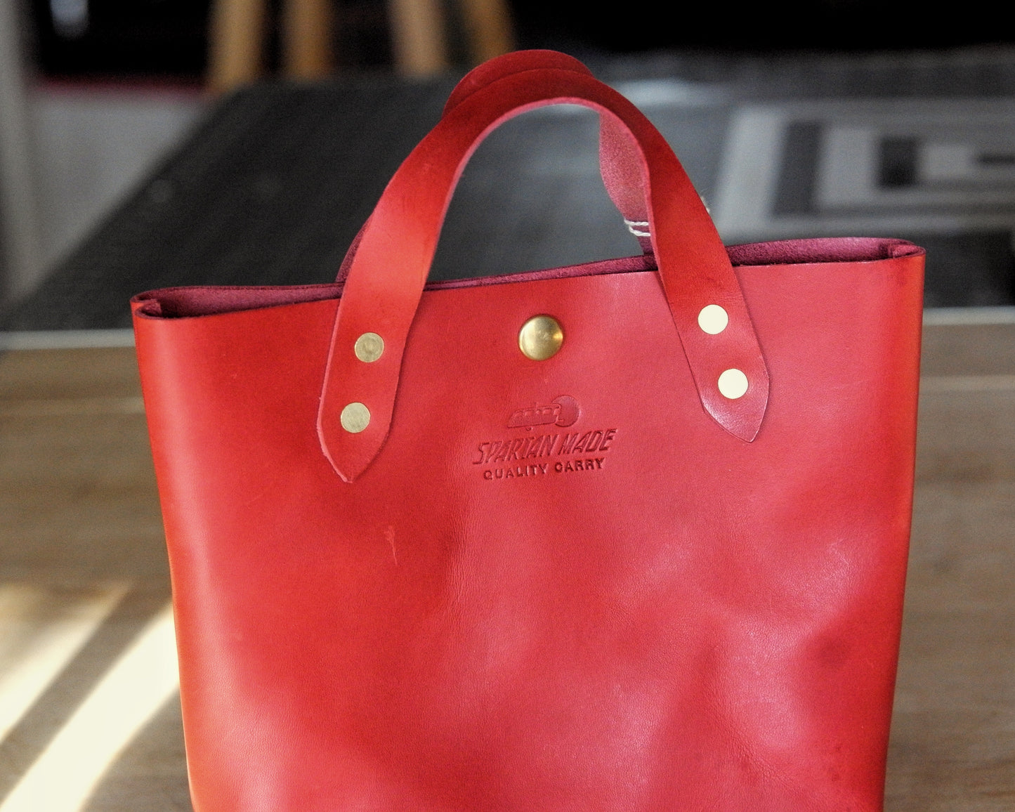 Mini Tote in Red