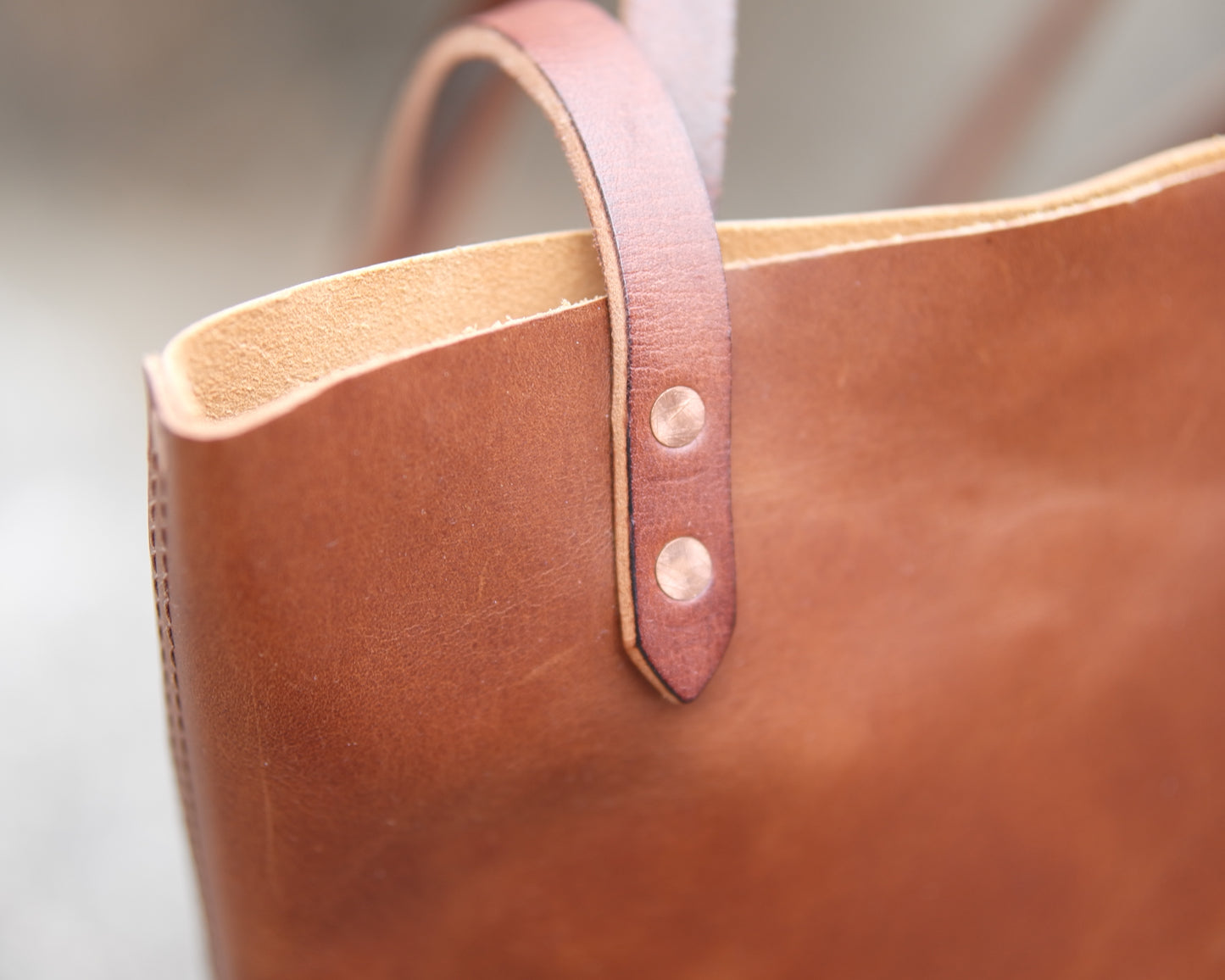 Station Tote - Brandy Shoulder