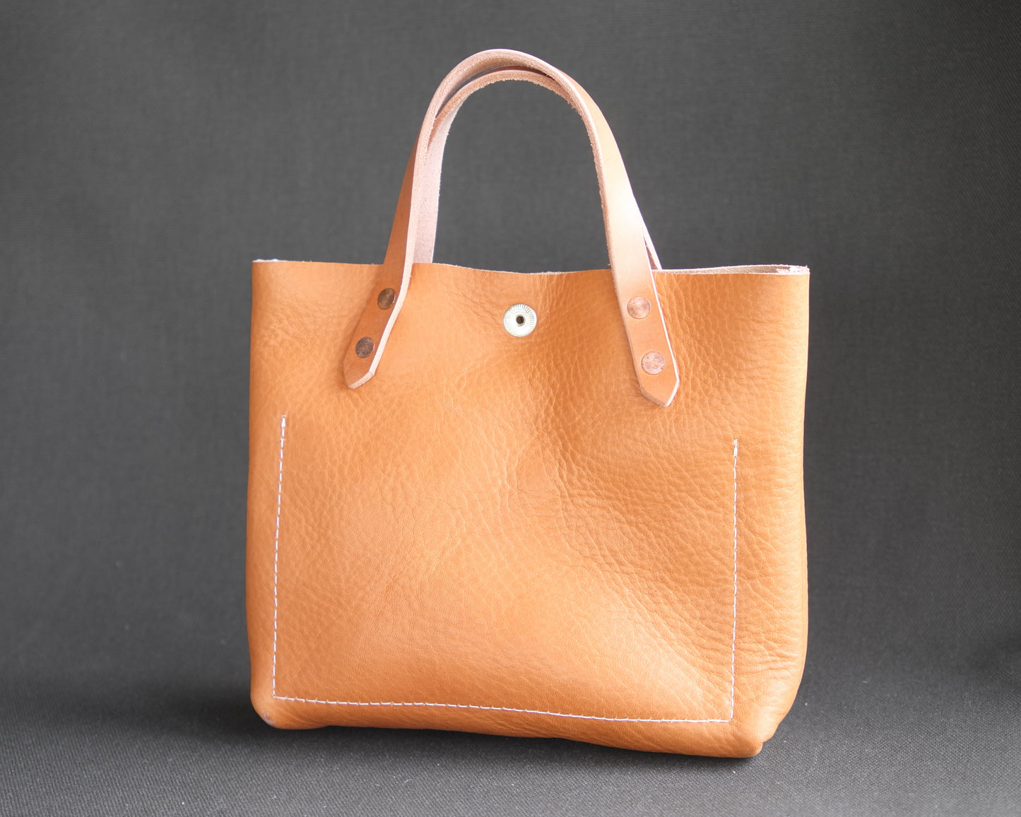 Mini Tote in Oiled Natural