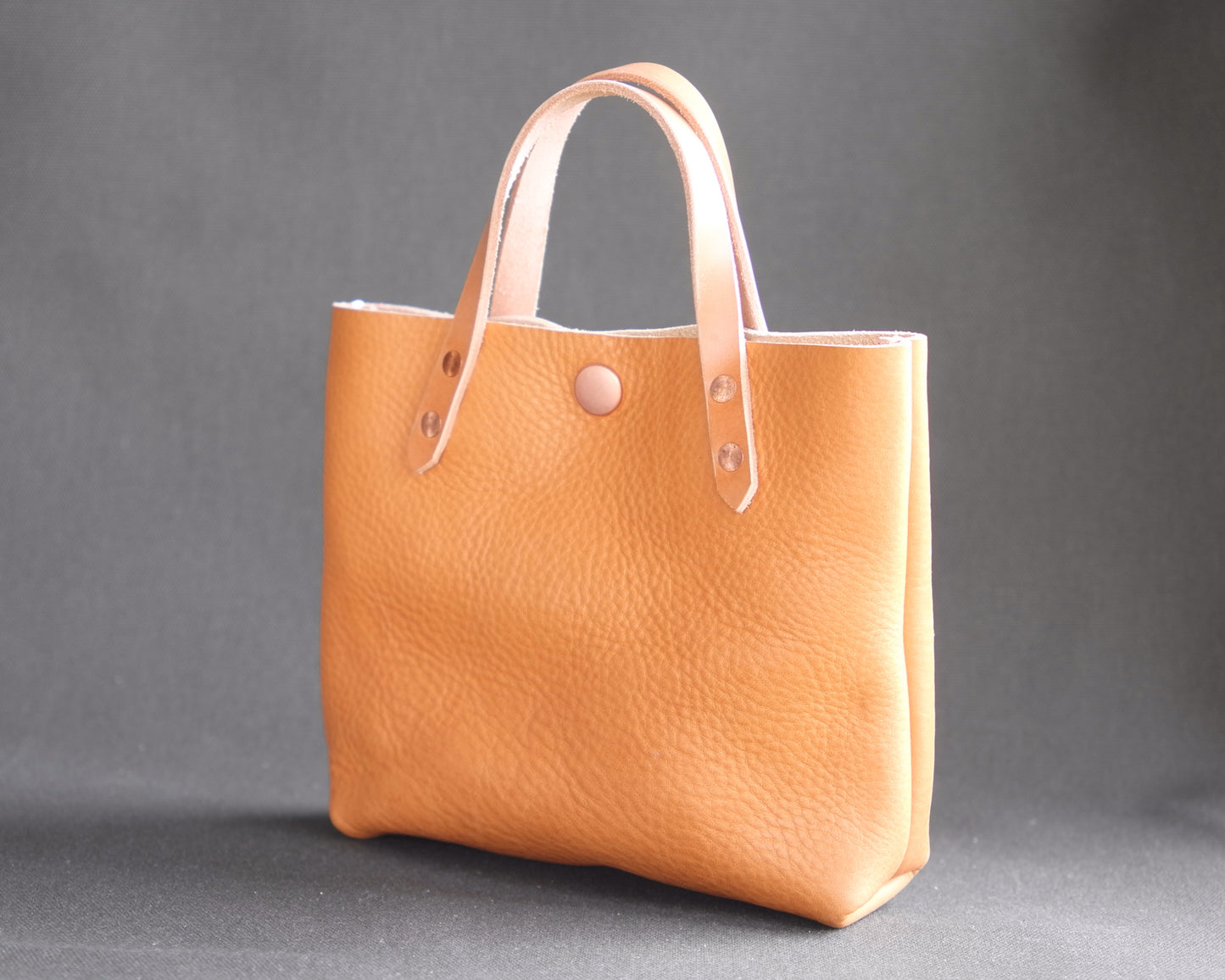 Mini Tote in Oiled Natural