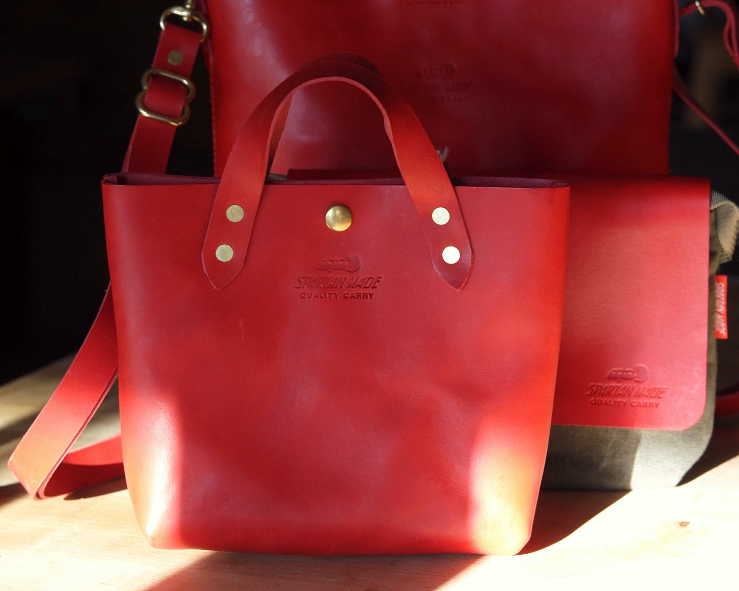 Mini Tote in Red