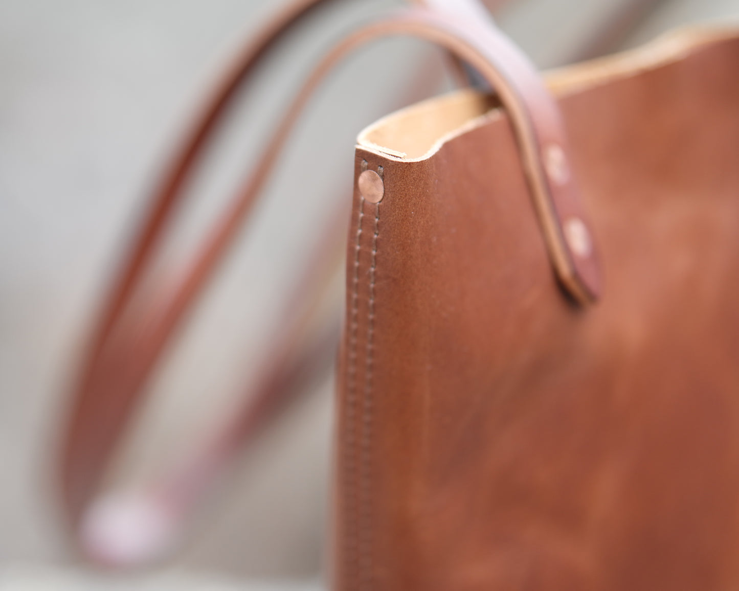 Station Tote - Brandy Shoulder