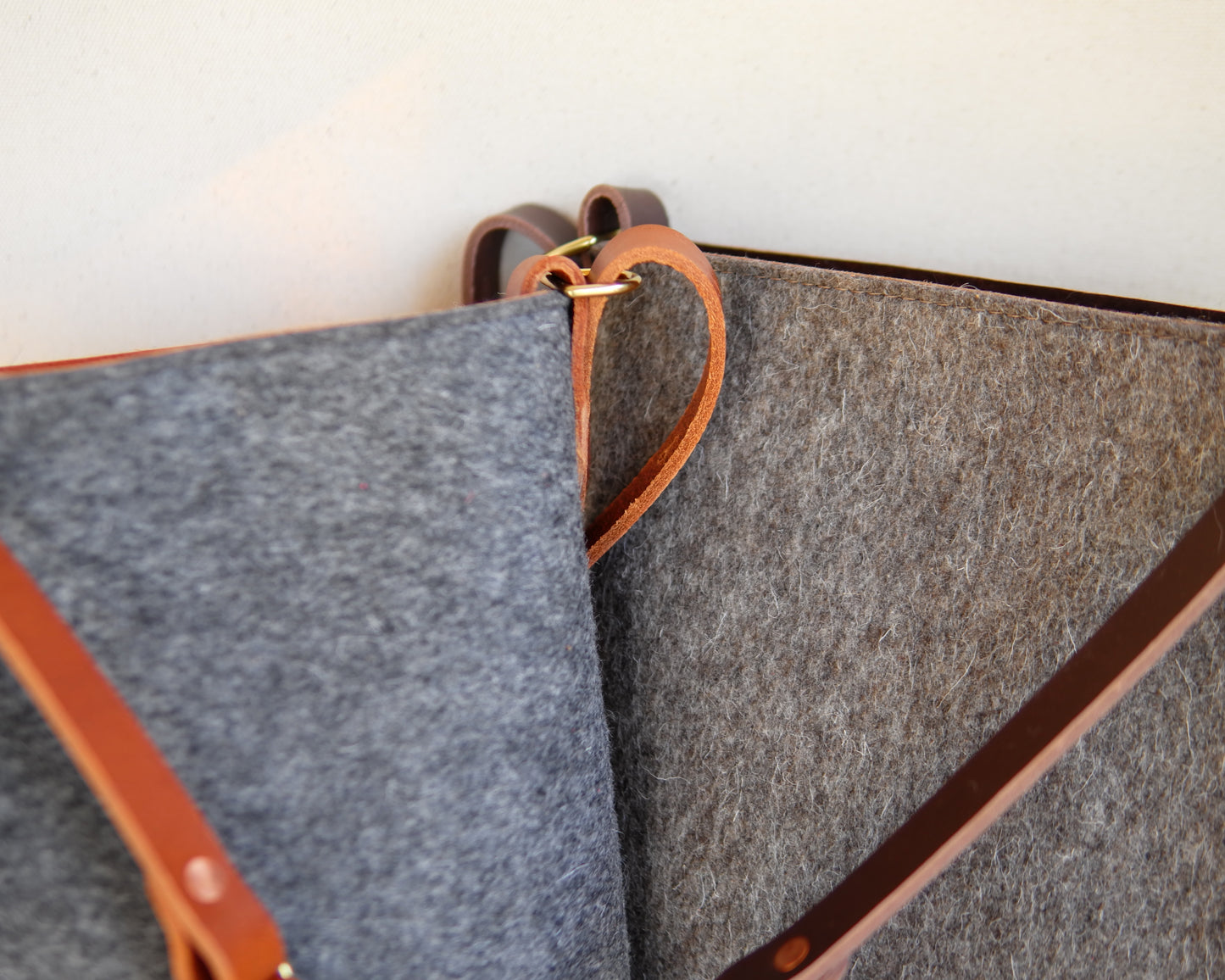 Substation Tote in Brown Felt