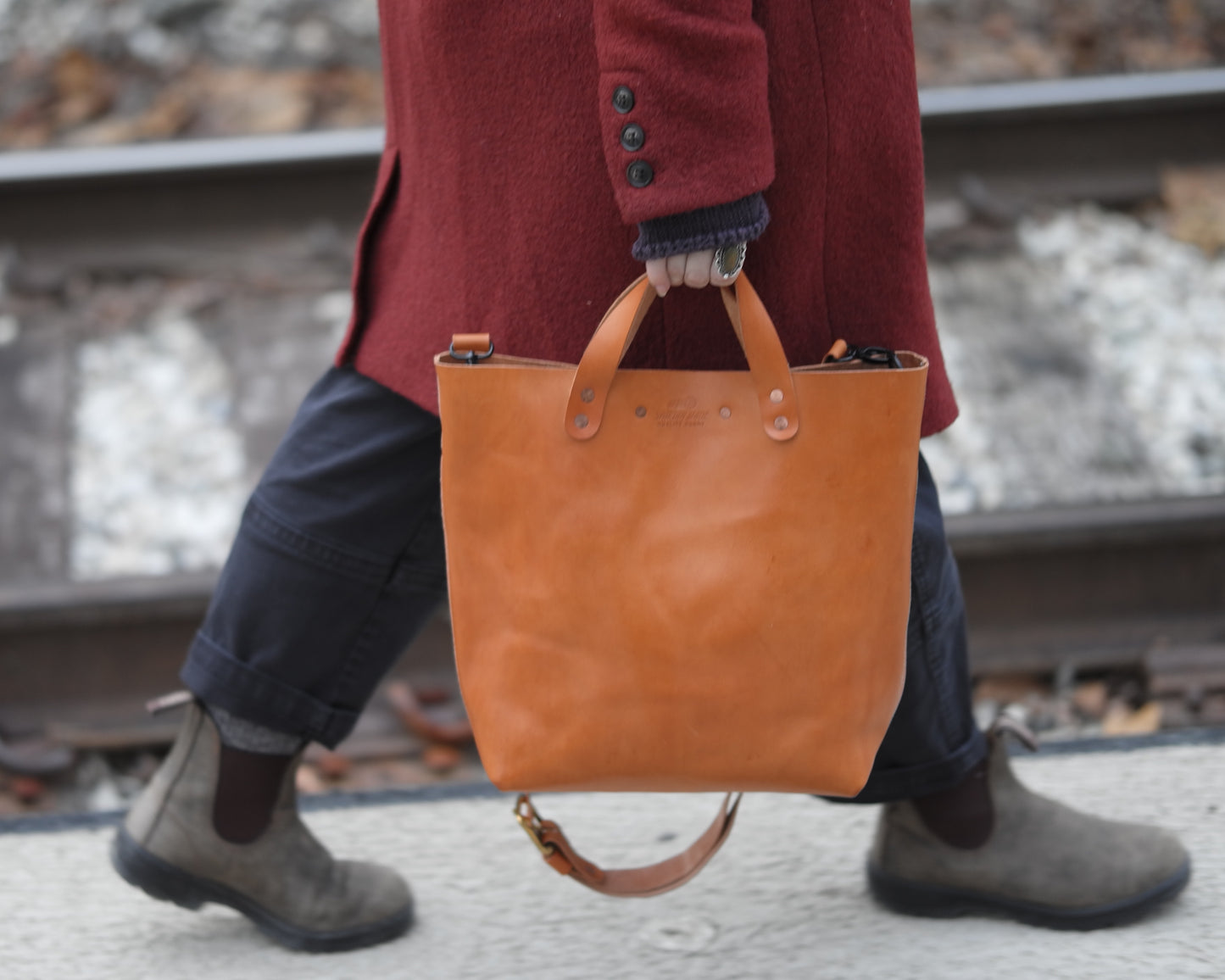 Station Tote - Natural Crossbody
