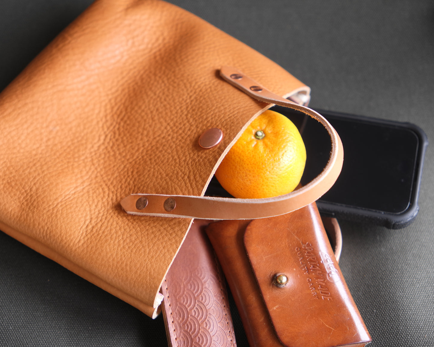 Mini Tote in Light Etruscan Brown