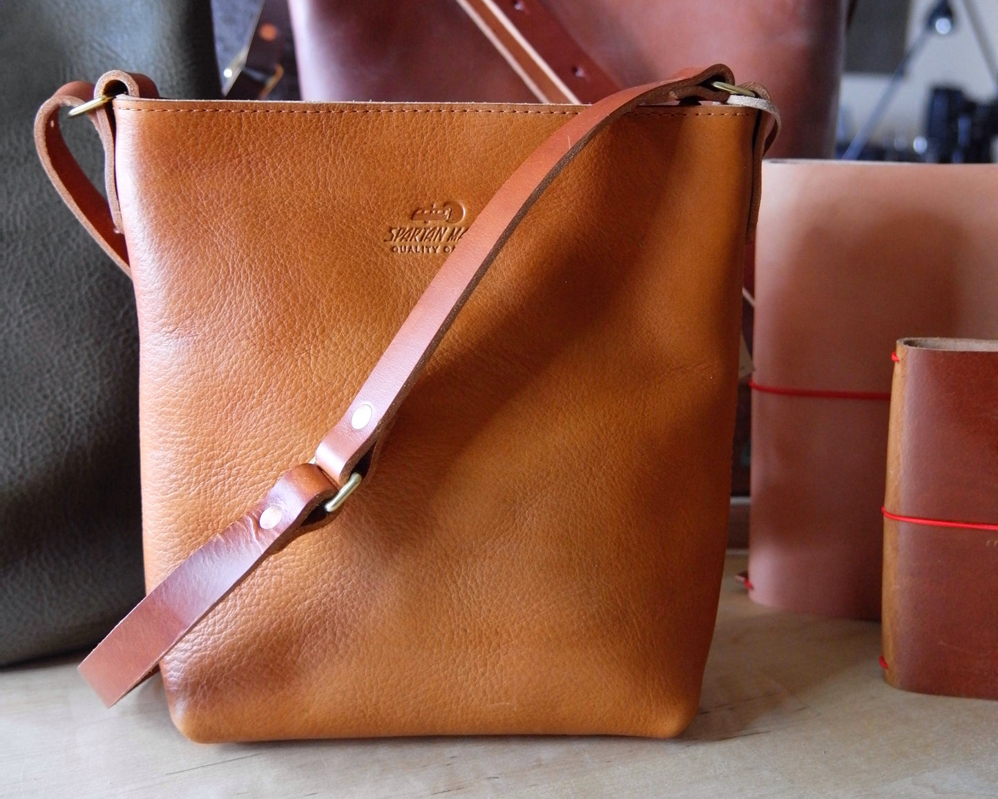 Substation Tote in Tumbled Tan