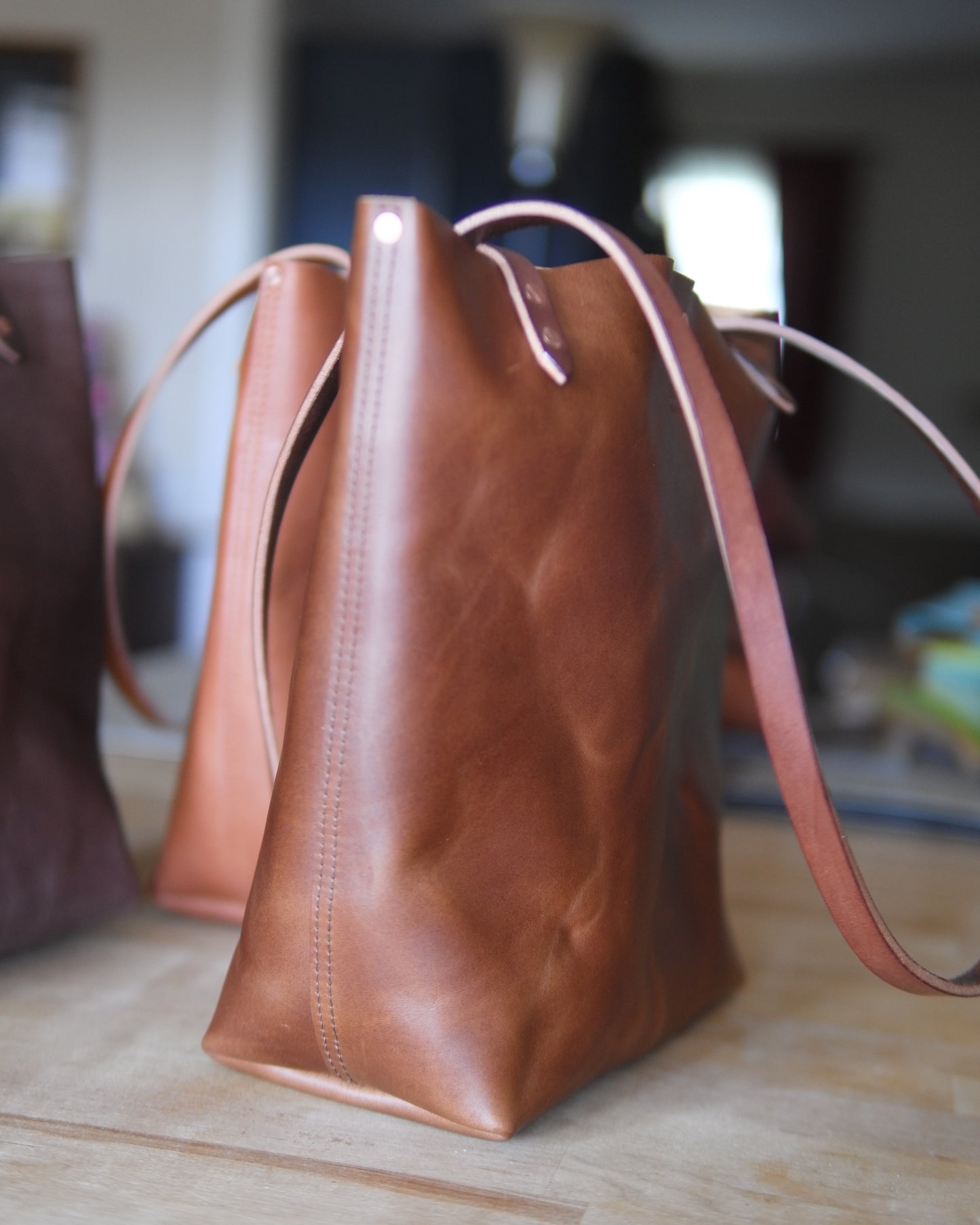 Station Tote - Brandy Shoulder