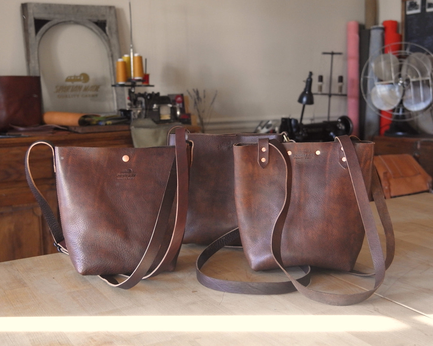 Substation Tote - Brindle Leather Crossbody