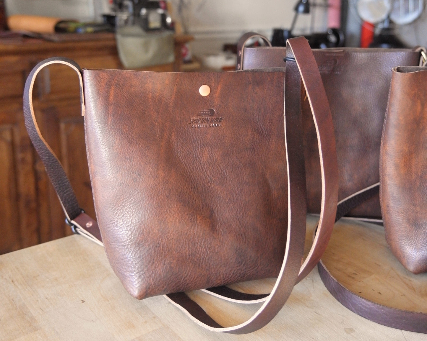 Substation Tote - Brindle Leather Crossbody