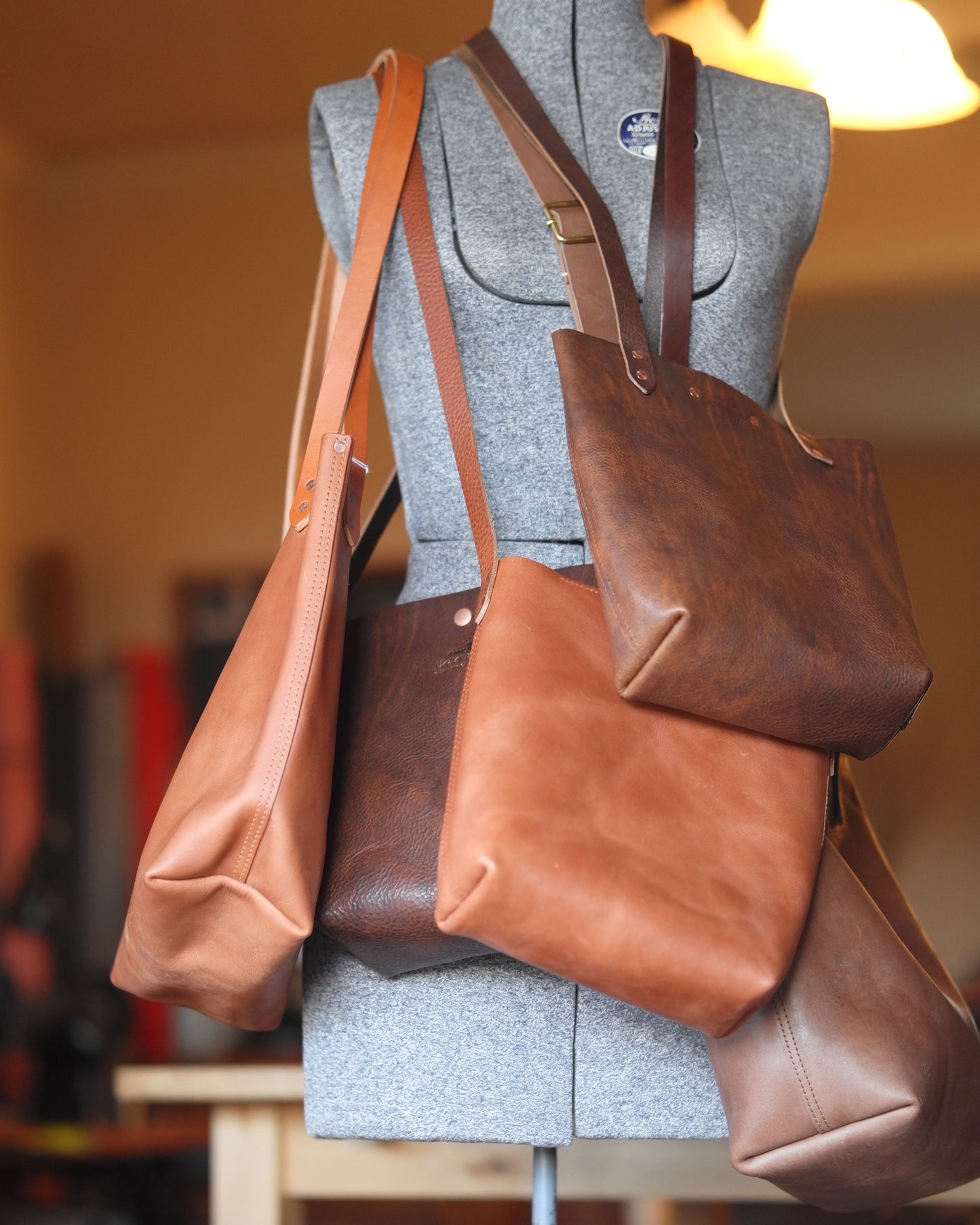 Substation Tote - Brindle Leather Crossbody