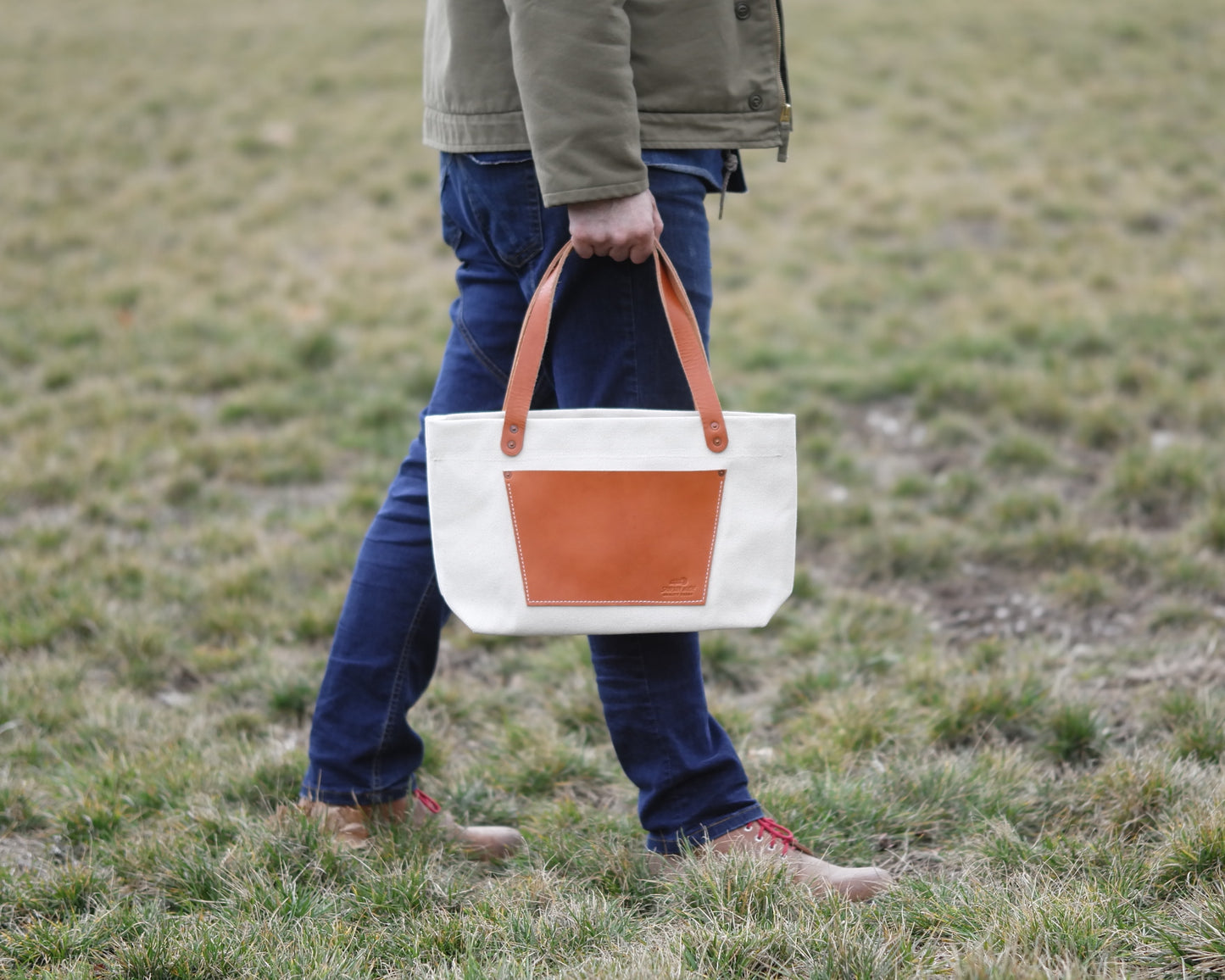 Small Market Tote in Lime