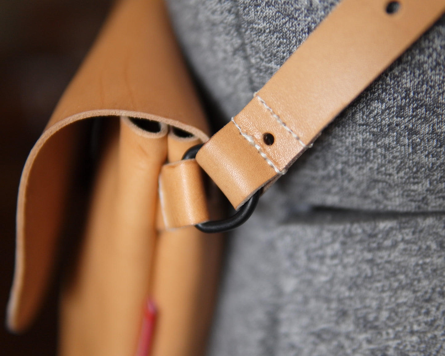 Sacoche in Natural Leather