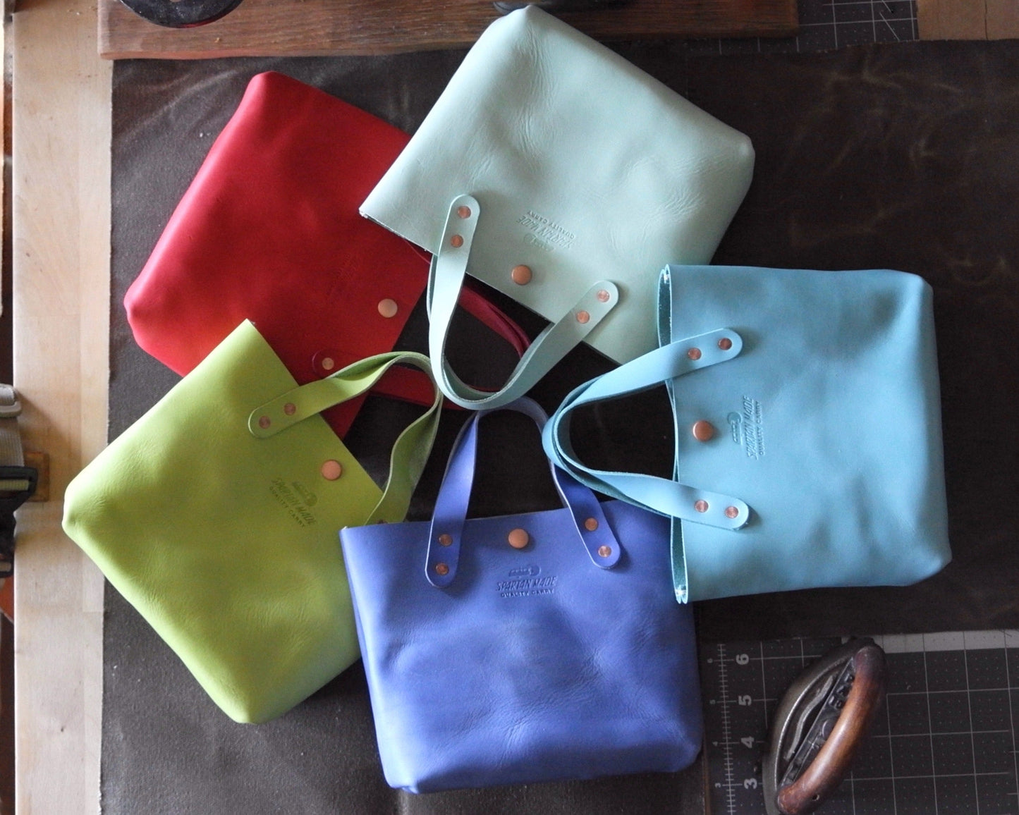 Mini Tote in Red