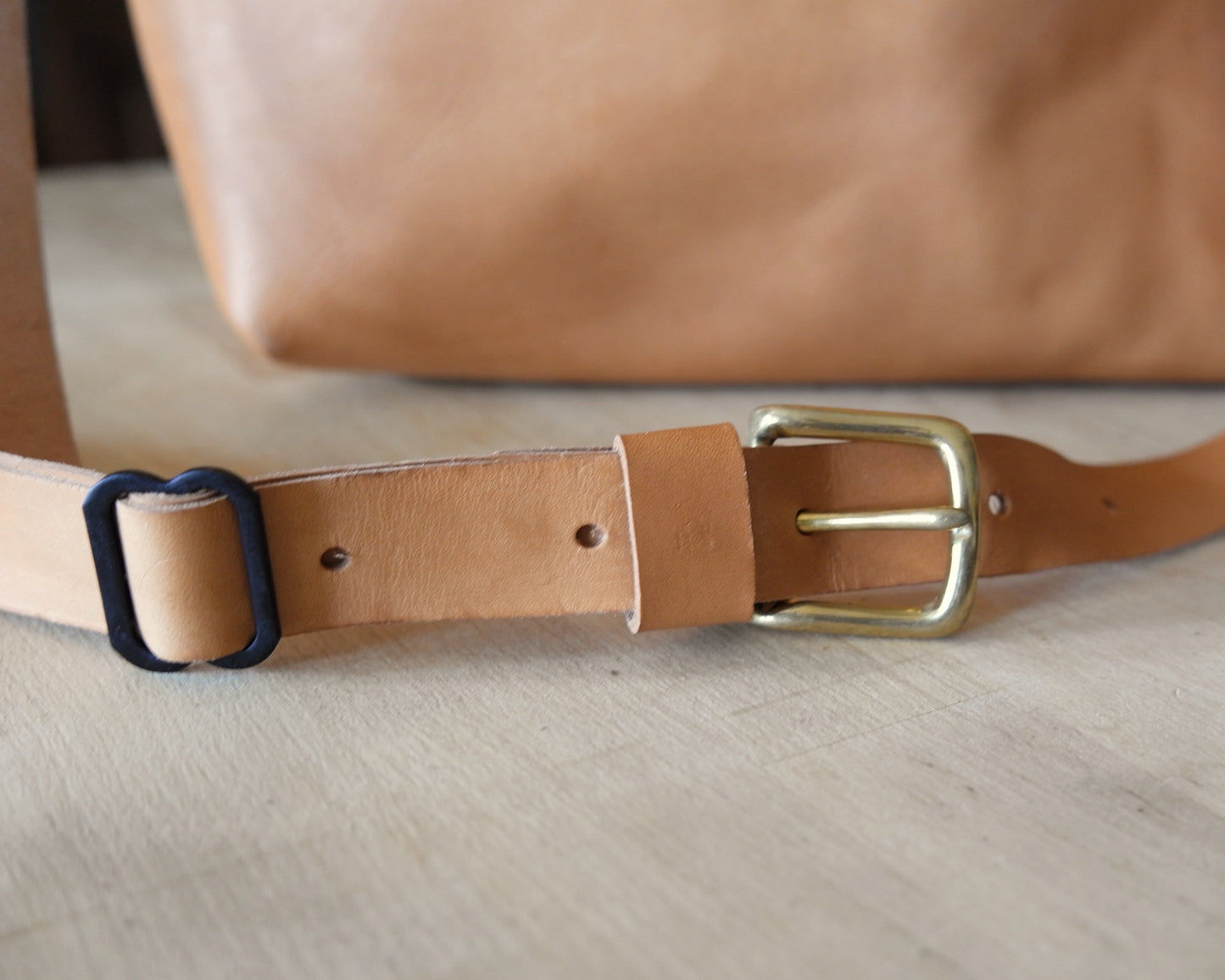 Station Tote - Natural Crossbody