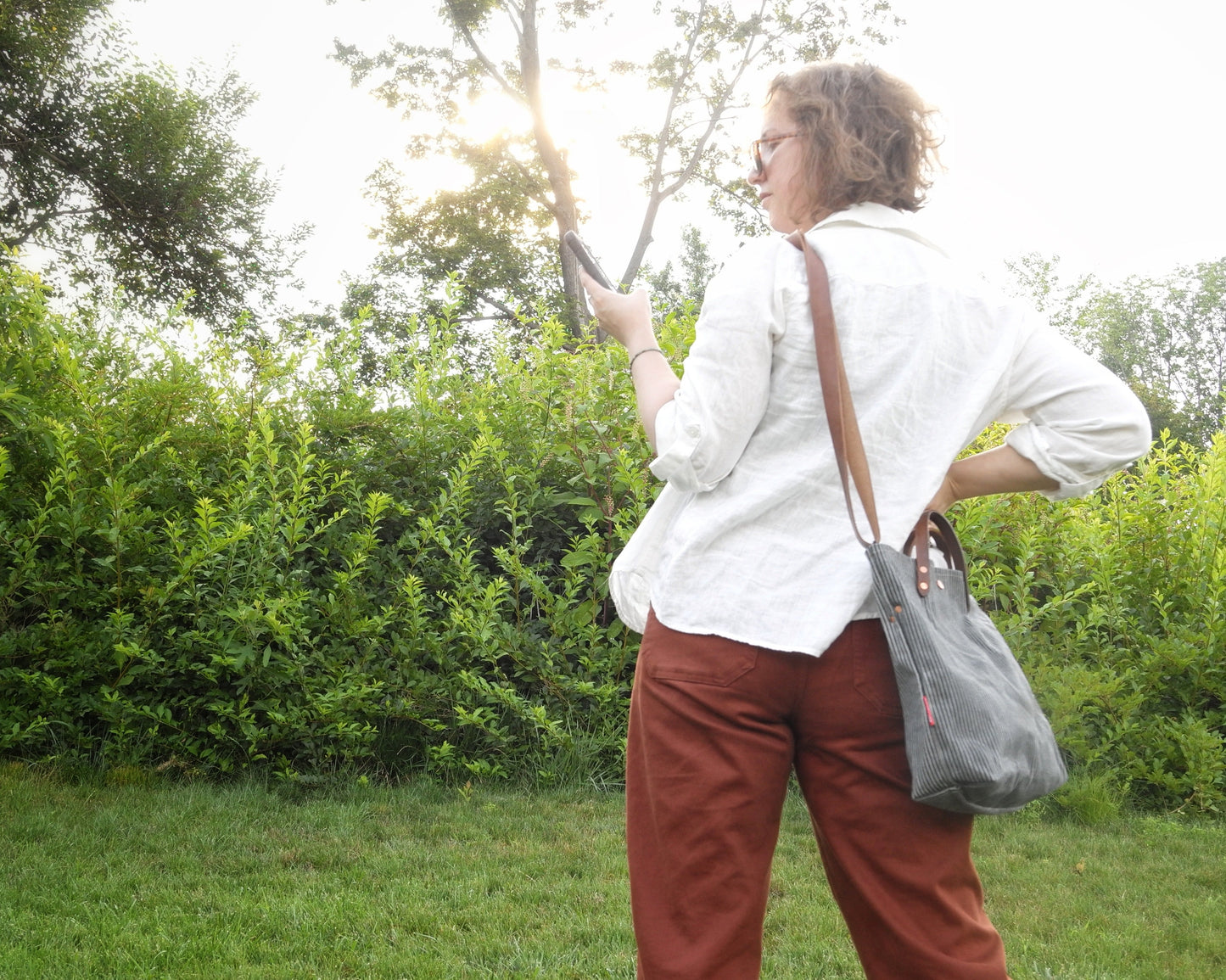Station Tote - Mocha Crossbody