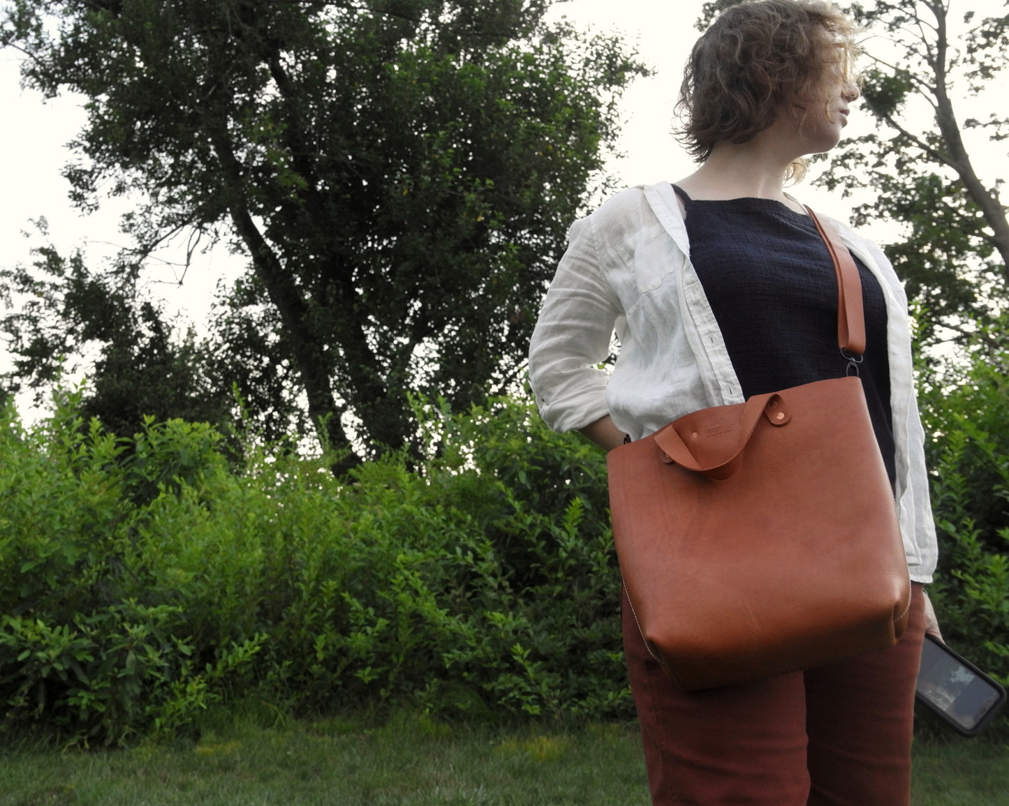 Station Tote - Caramel Crossbody