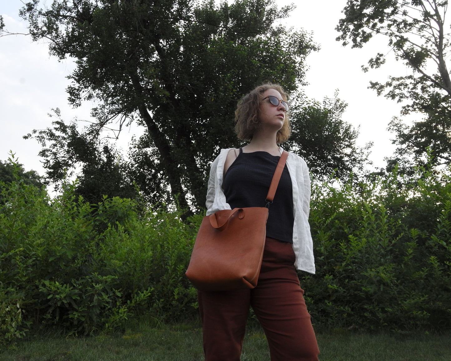 Station Tote - Caramel Crossbody