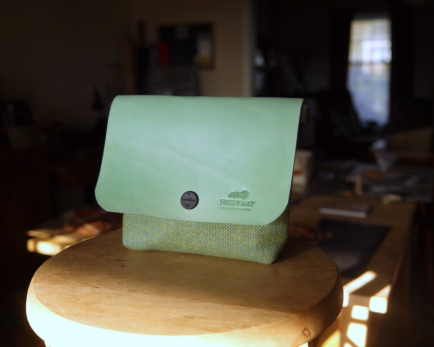 Sacoche in Mint/Wool