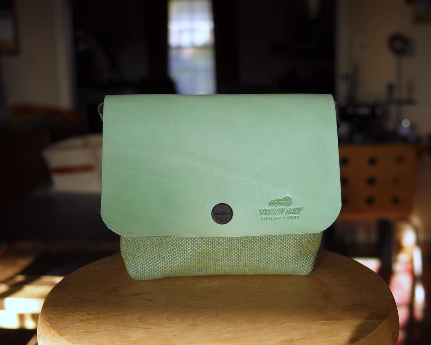 Sacoche in Mint/Wool