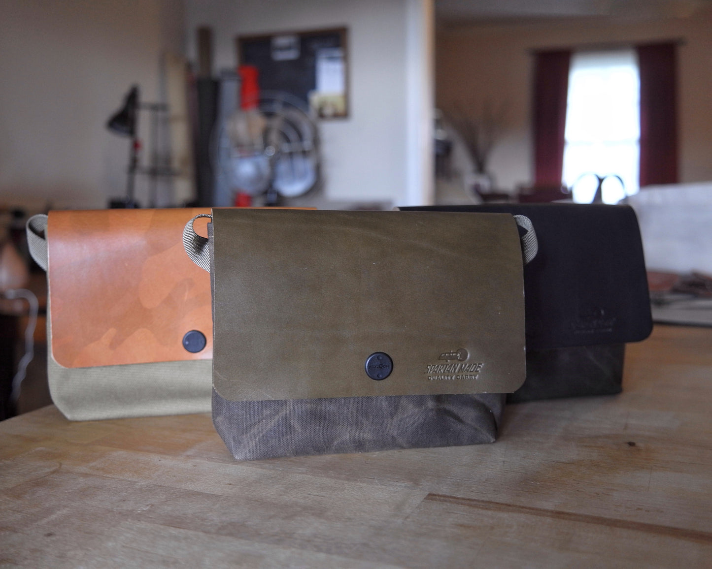 Sacoche in Olive/Dark Olive