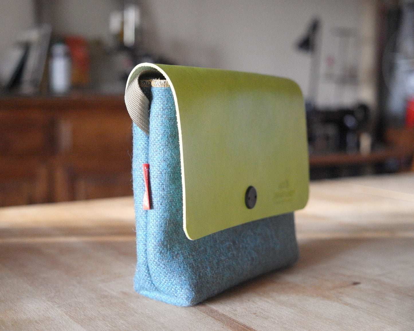 Sacoche in Lime/Wool