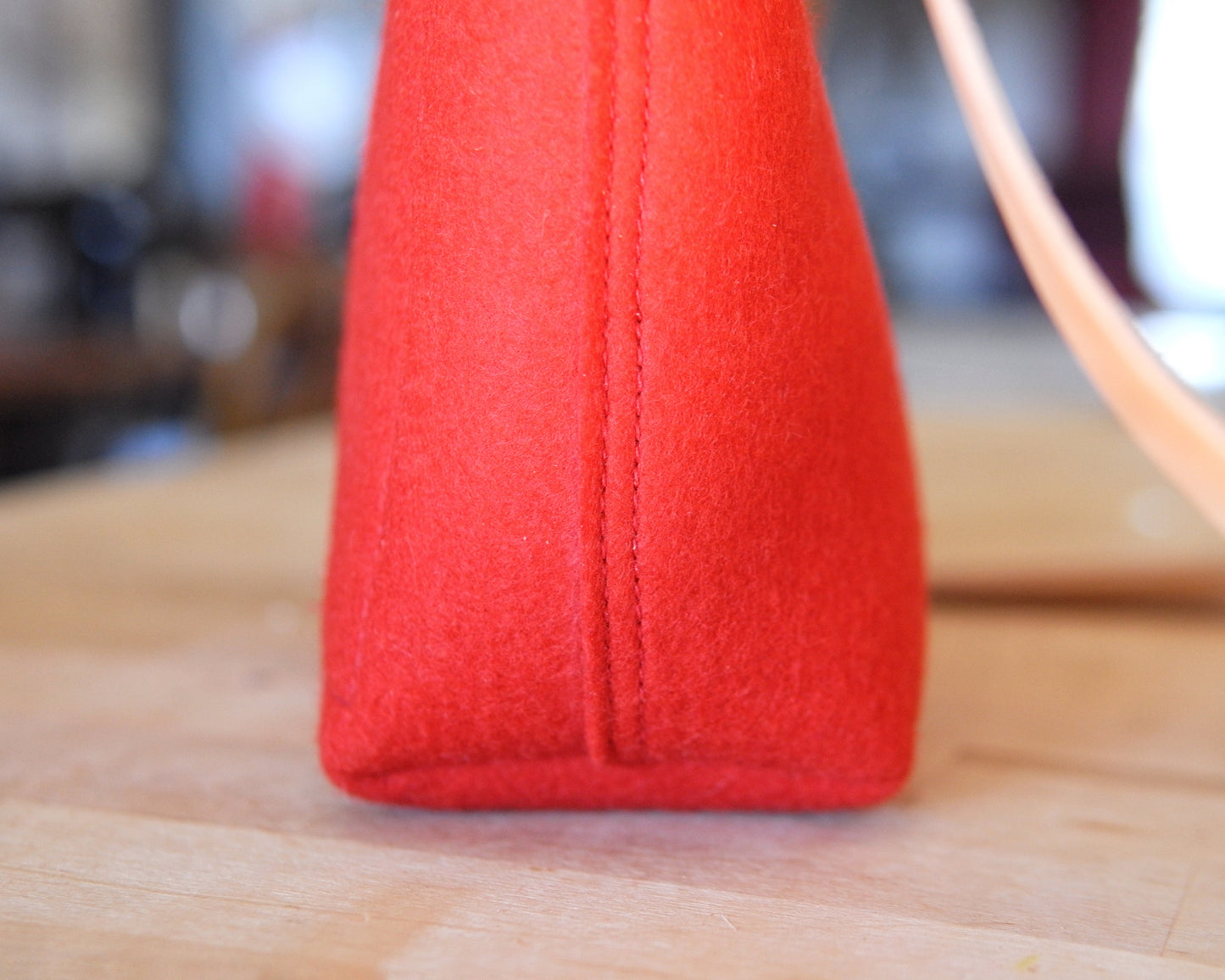 Substation Tote - Red Felt Crossbody