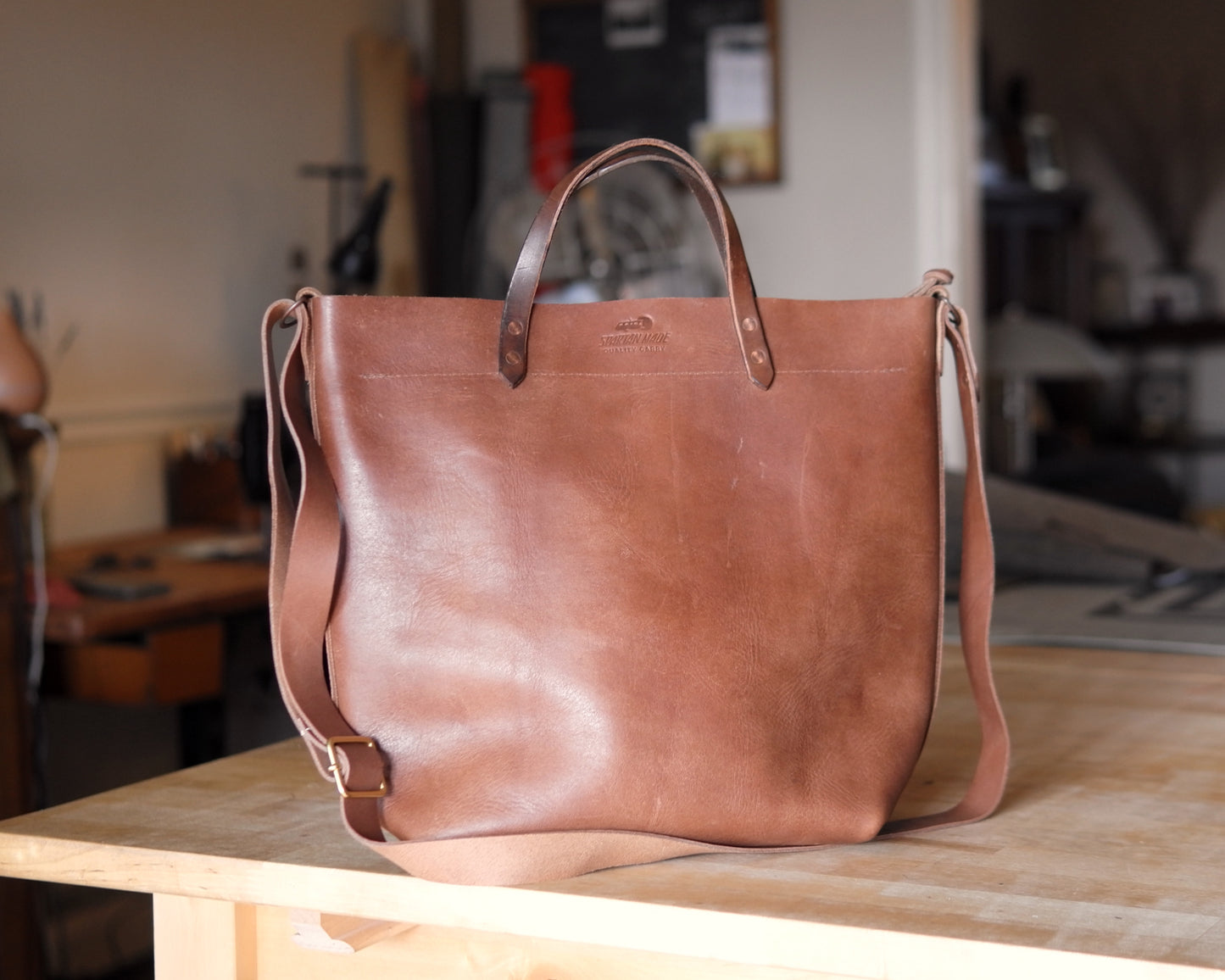 Station Tote - Mocha Crossbody