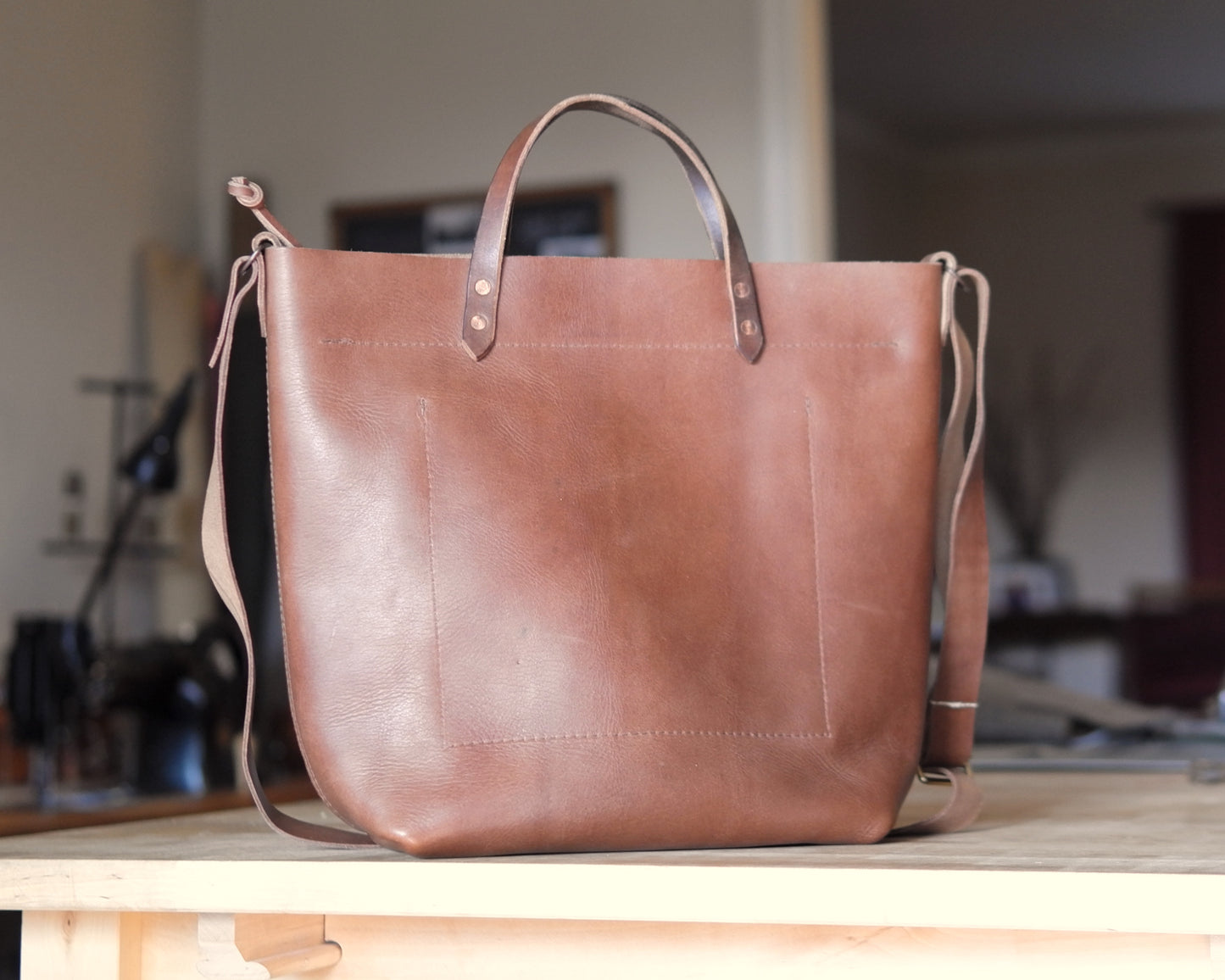 Station Tote - Mocha Crossbody