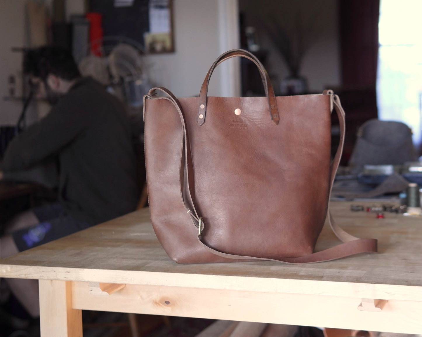 Station Tote - Mocha Crossbody