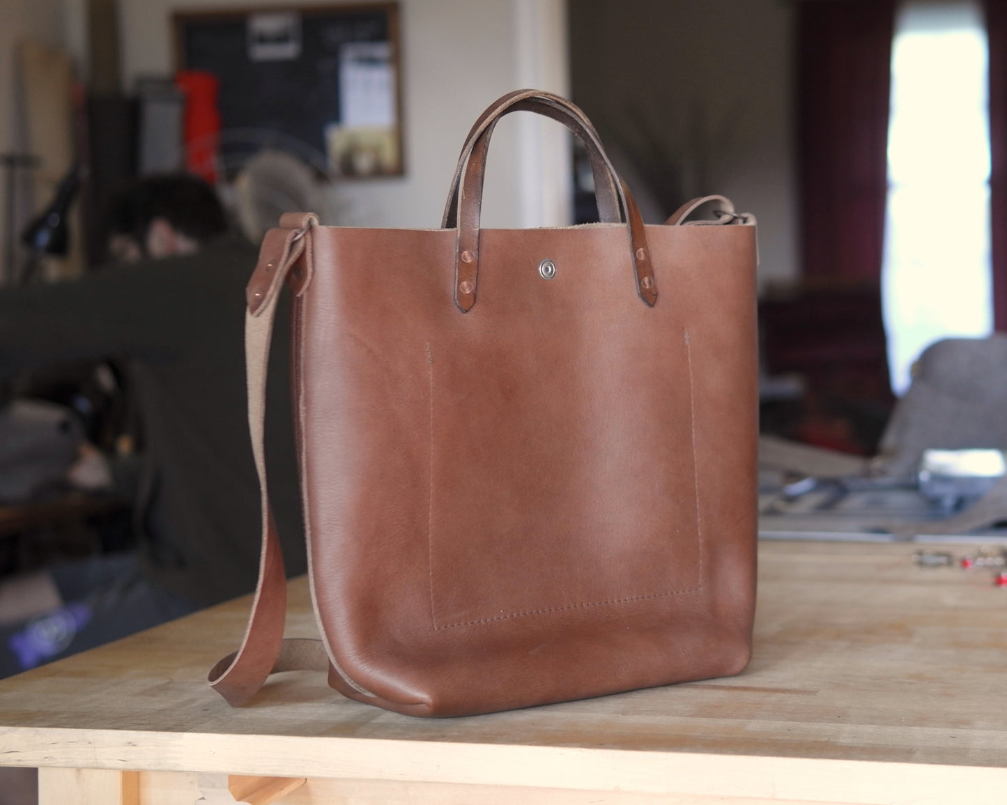 Station Tote - Mocha Crossbody