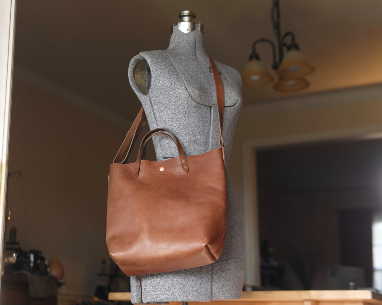 Station Tote - Mocha Crossbody