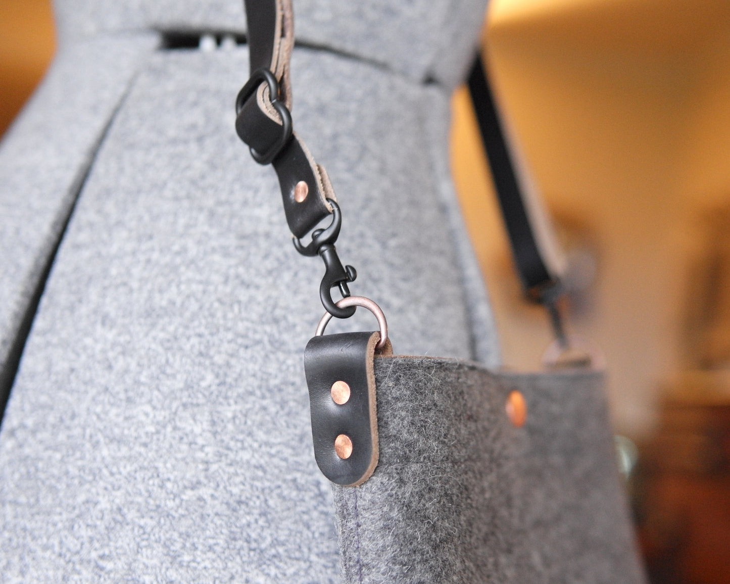 Substation Tote - Grey Felt Crossbody