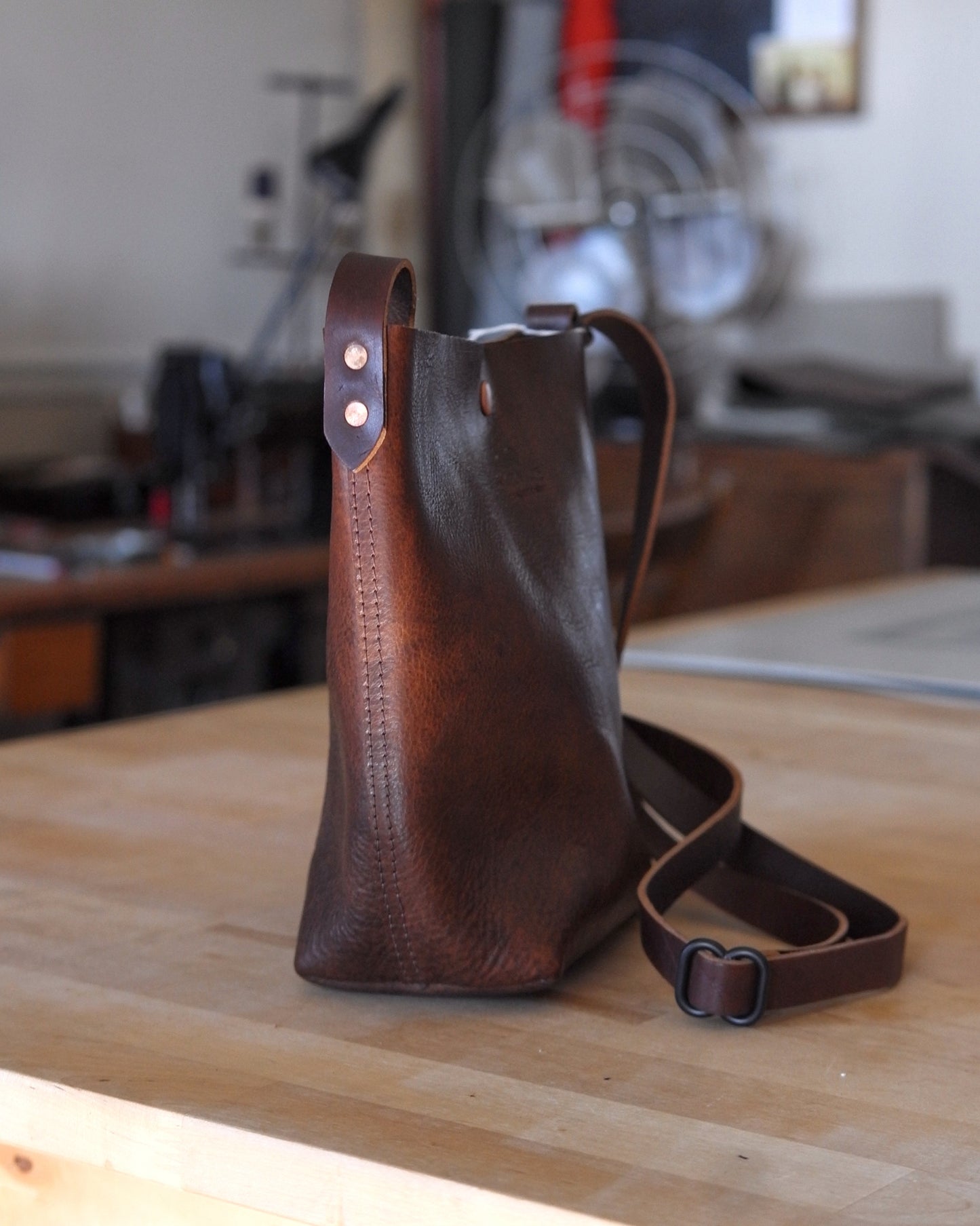 Substation Tote - Brindle Leather Crossbody