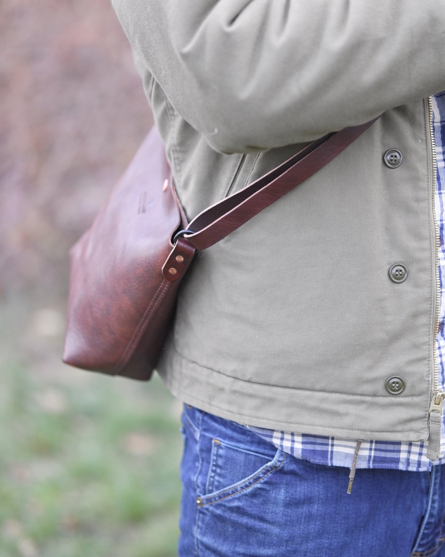 Substation Tote - Brindle Leather Crossbody
