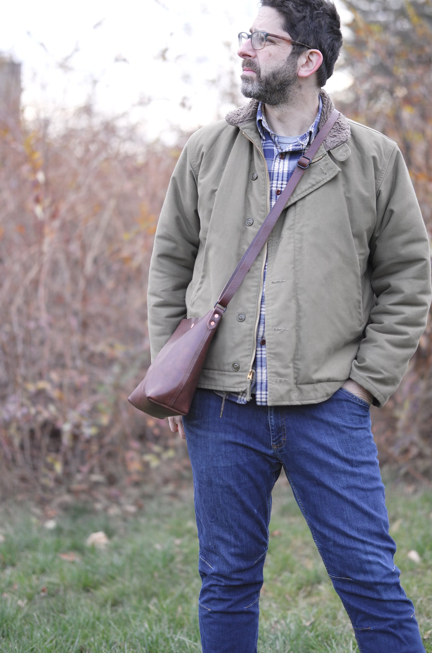 Substation Tote - Brindle Leather Crossbody
