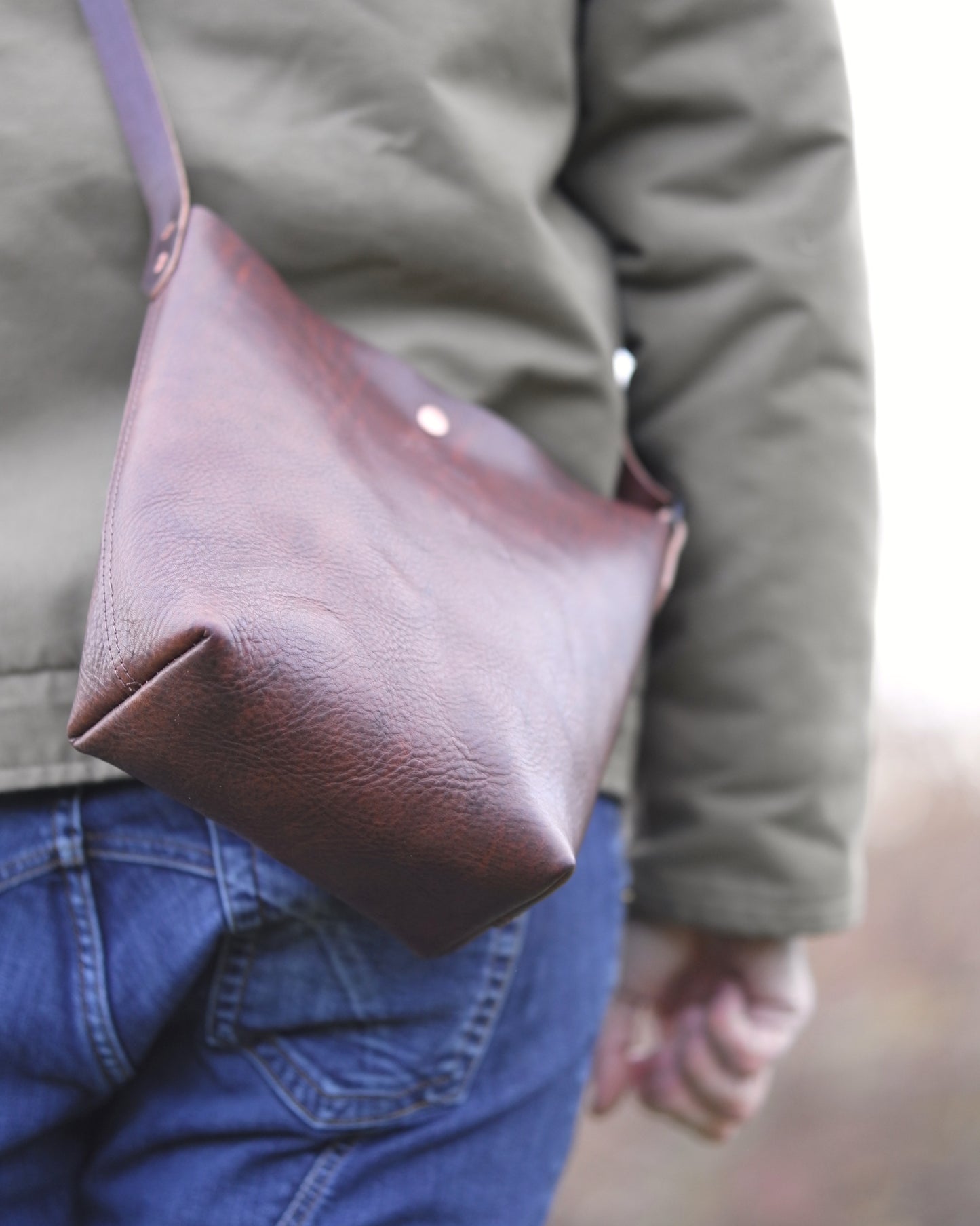 Substation Tote - Brindle Leather Crossbody