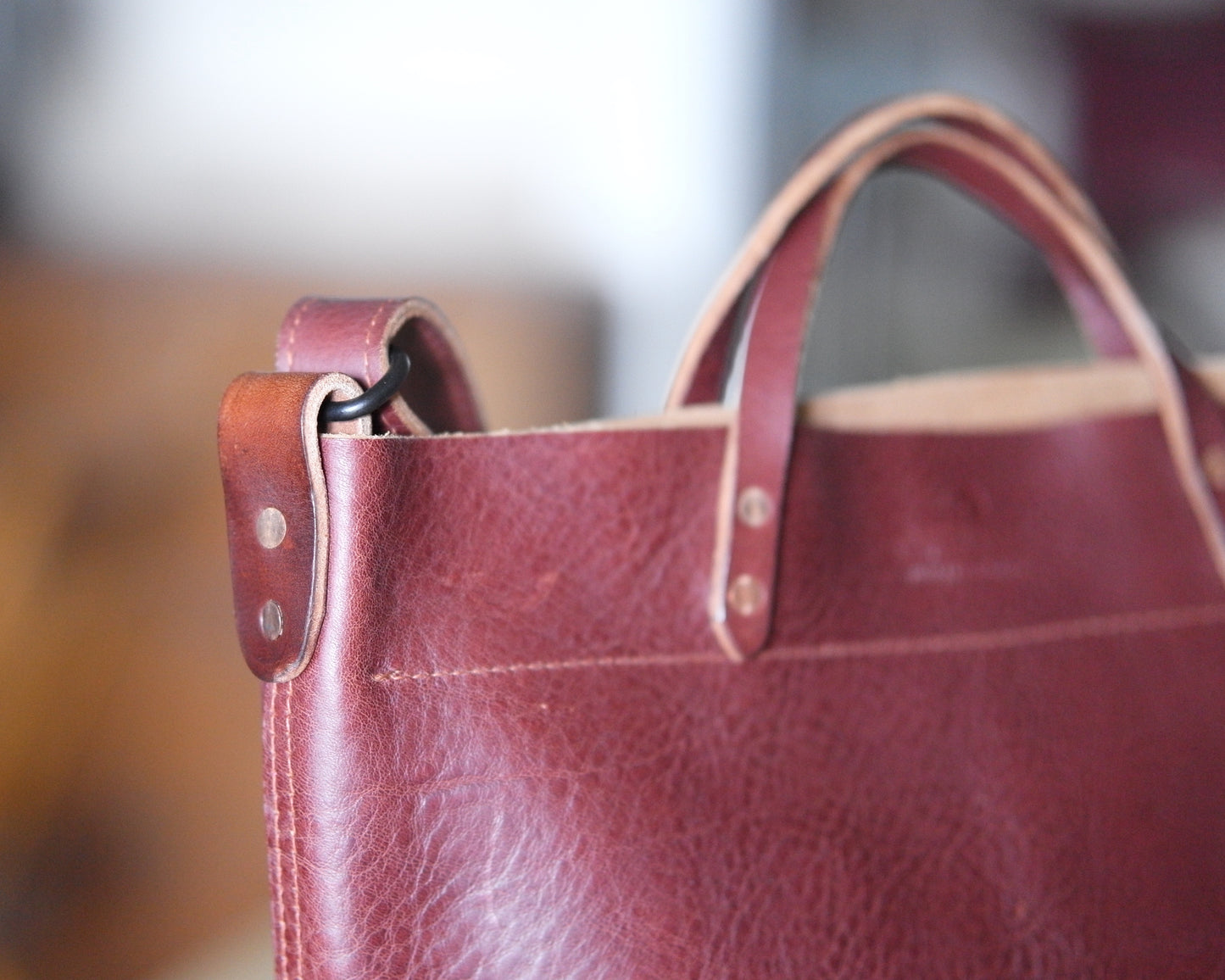 Station Tote - Bordeaux Crossbody
