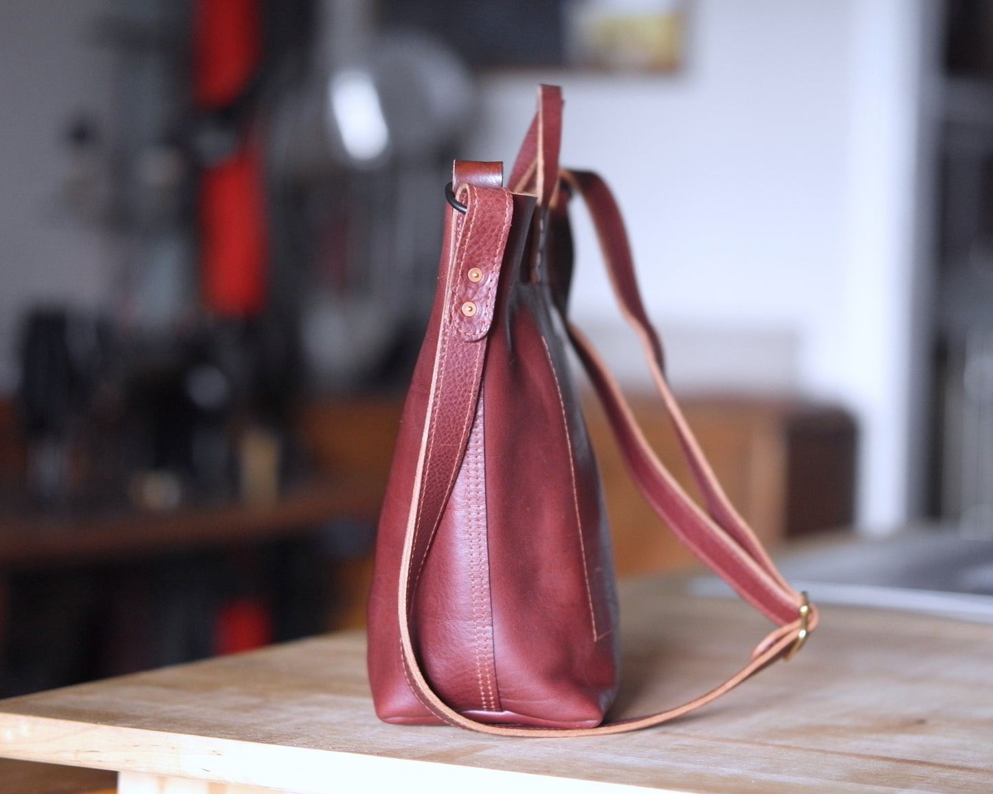 Station Tote - Bordeaux Crossbody