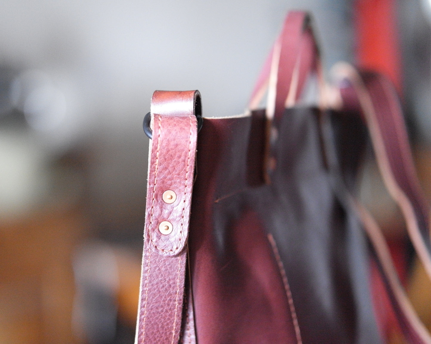 Station Tote - Bordeaux Crossbody