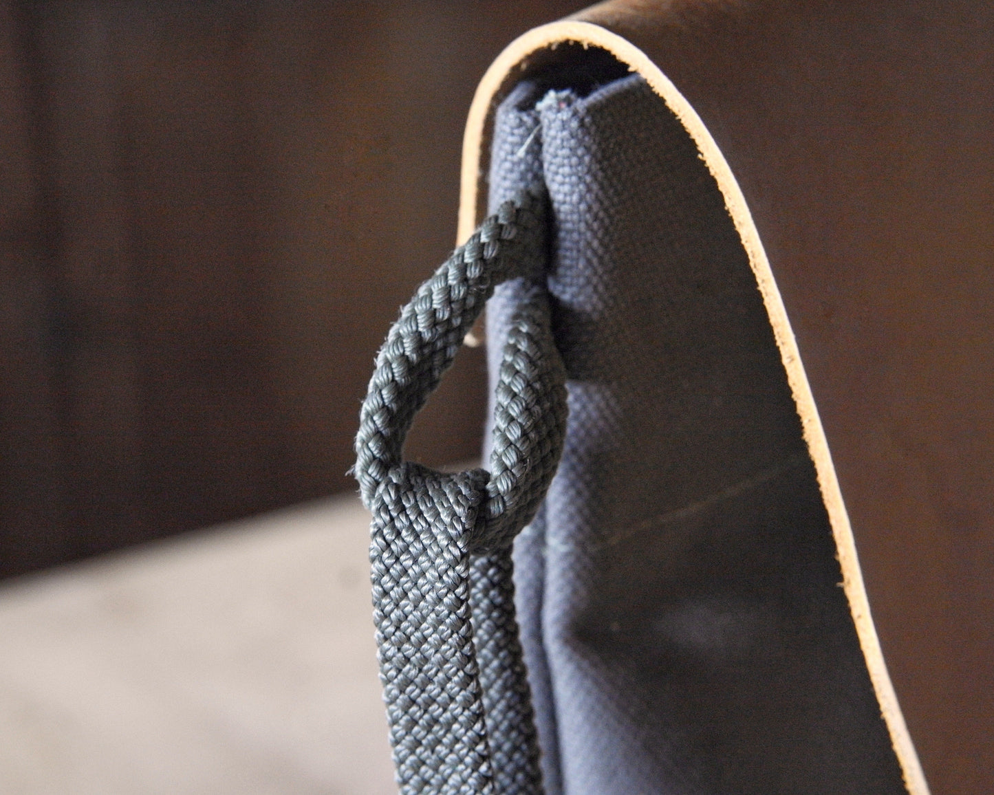 Post Satchel in Brown