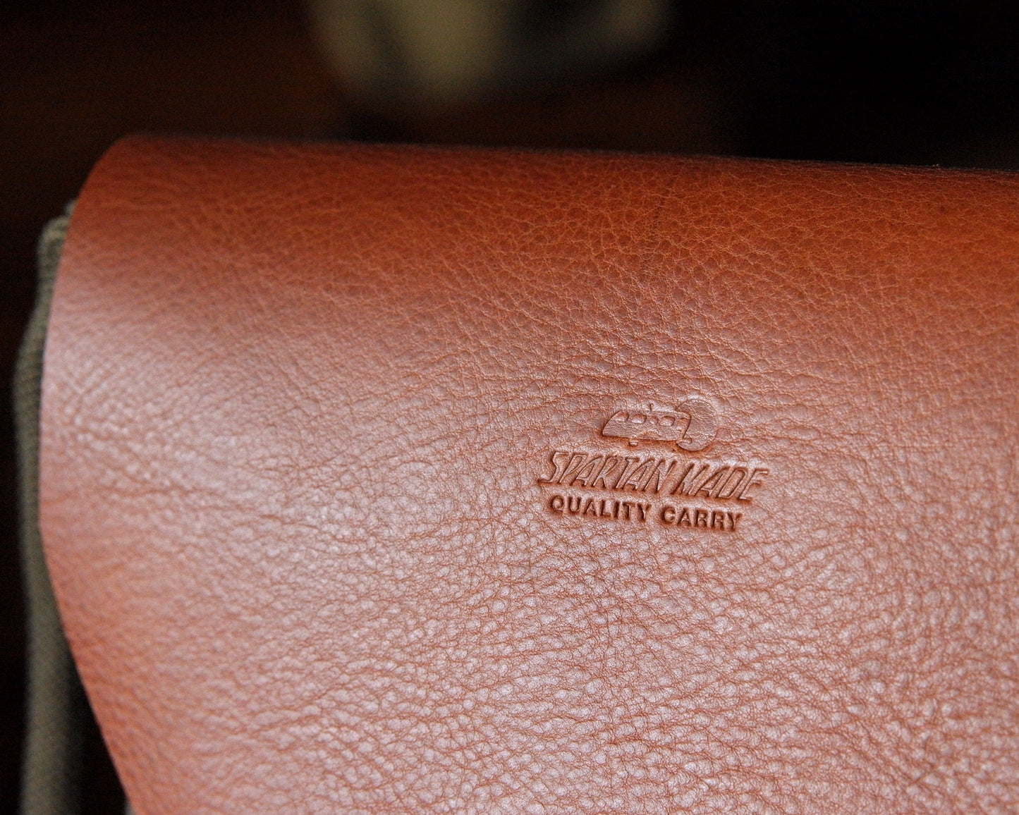 Post Satchel in Brown