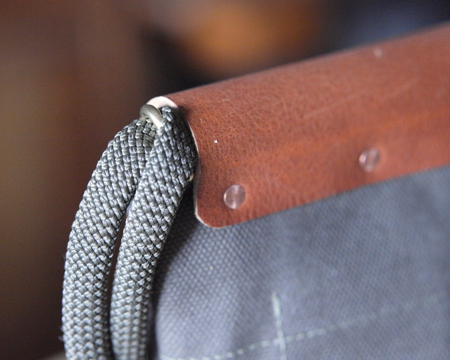 Post Satchel in Brown