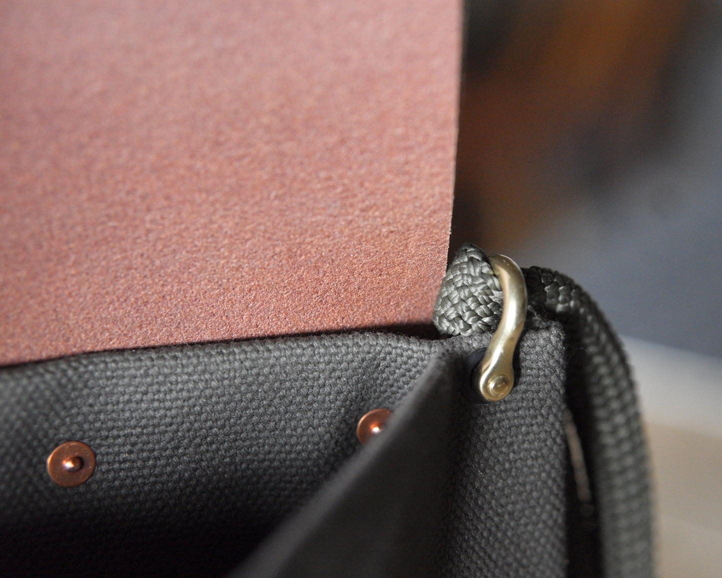 Post Satchel in Brown