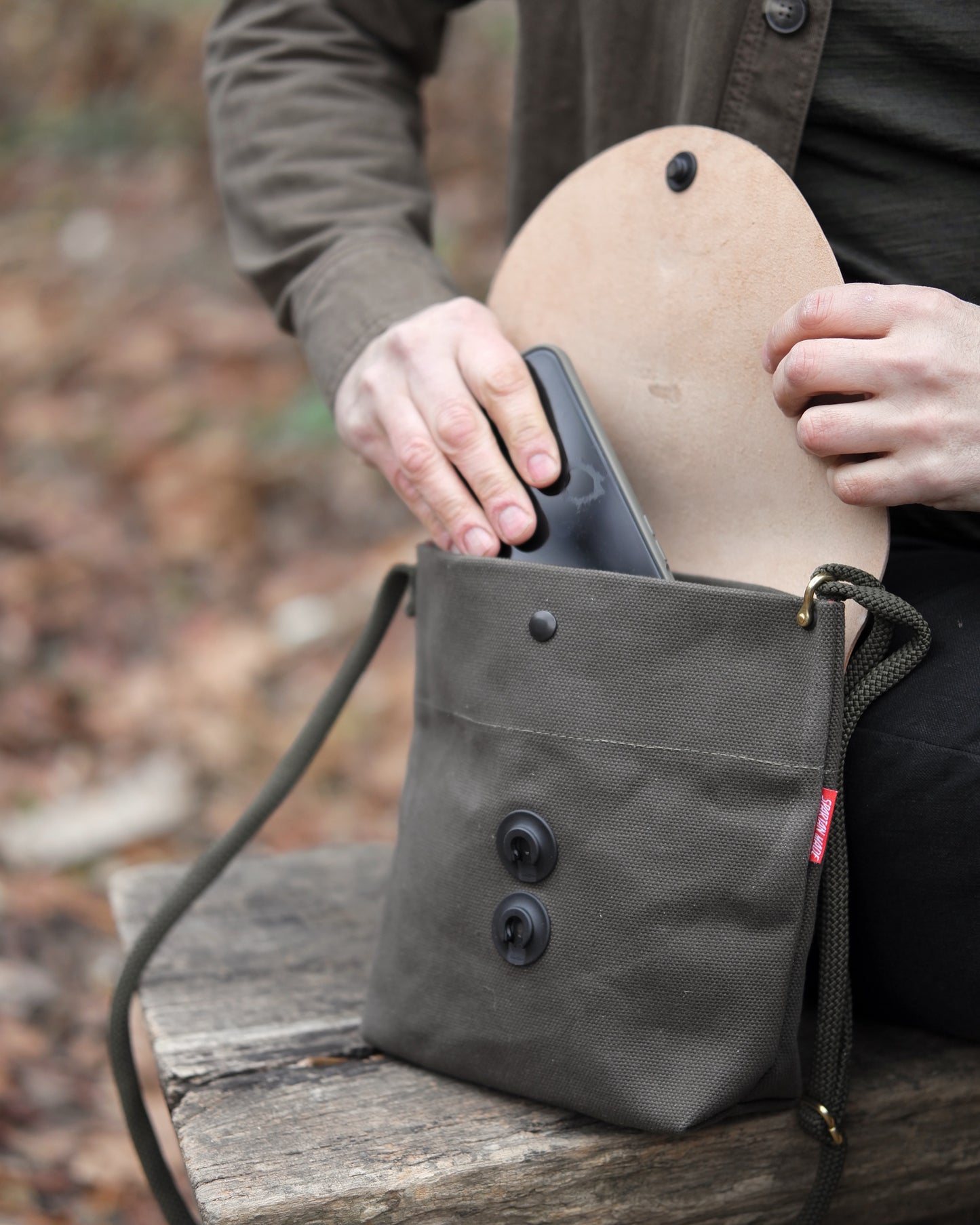 Post Satchel in Ghost Camo